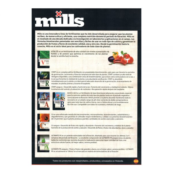 Mills Starter Pack tabla de cultivo2 PK FMLS.009 PK