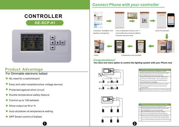 platinum smart controller control luminaria platinum horticulture instrucciones